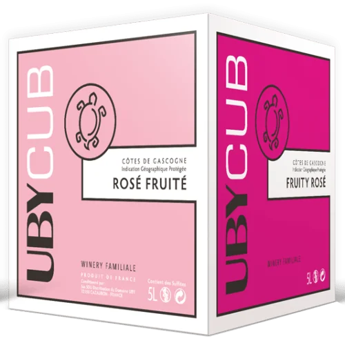 IGP Gascogne Rosé Sec et Fruité Domaine UBY 5 L - Vins Rouges Harmonieux pour Chaque Occasion Domaine Uby N°27 Bio VDF 75cl Rouge - Fleurons de Lomagne