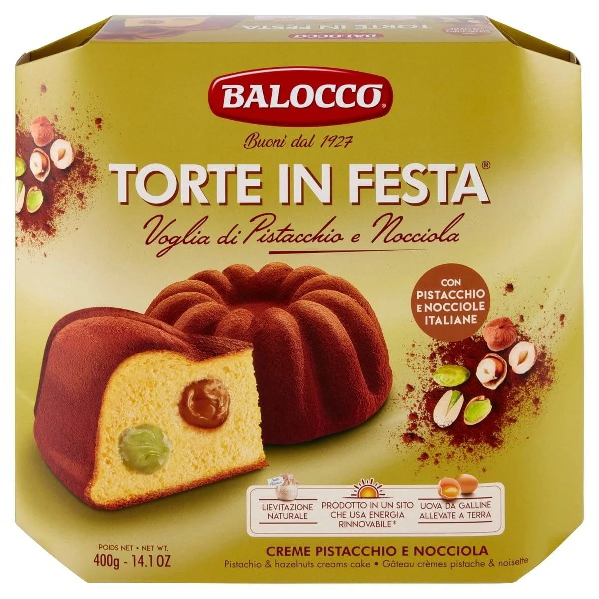 Gâteaux Torte in Festa Envie de Pistaches et de Noisettes Balocco 400 g - Vins Rouges Harmonieux pour Chaque Occasion