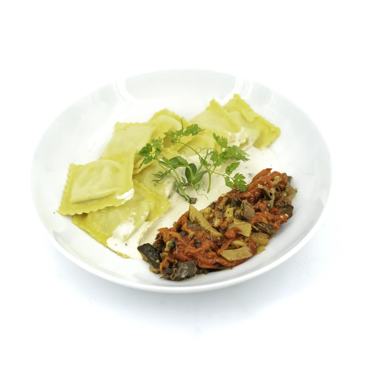 Cappelletti à la ricotta, légumes grillés et crème de truffe - Vins Rouges Harmonieux pour Chaque Occasion - {'count': 1, 'name': 'saveurs'}