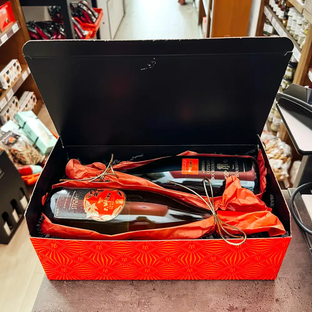 Coffret Art de deux vins – Chablis-Coteaux Bourguignon - Édition Limitée – L’Art de la Table Française en Promotion !