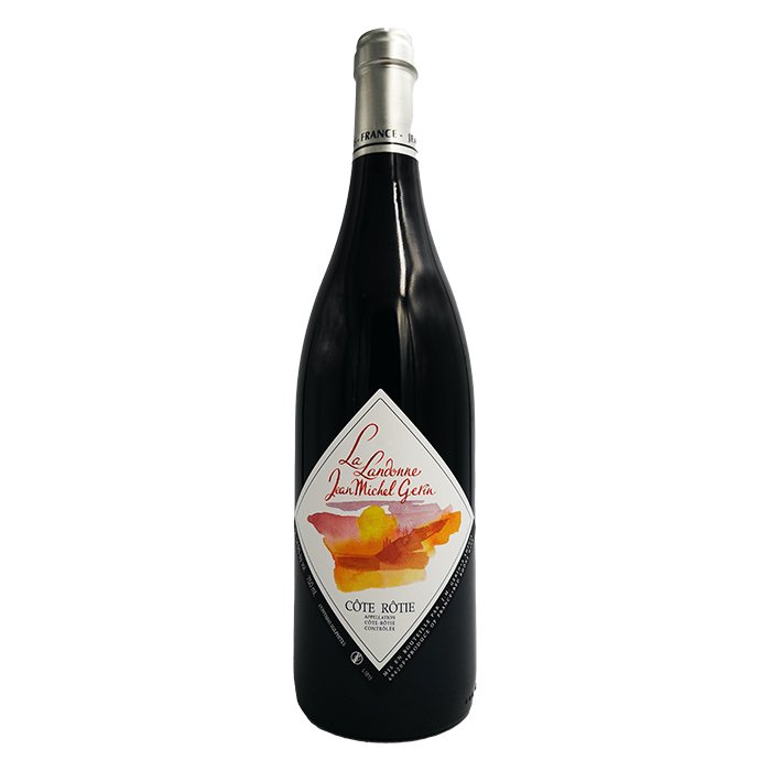 Cote Rotie Landonne Rouge Domaine Jean Michel Gerin Vallee Rhone Édition Art Table Française Promotion