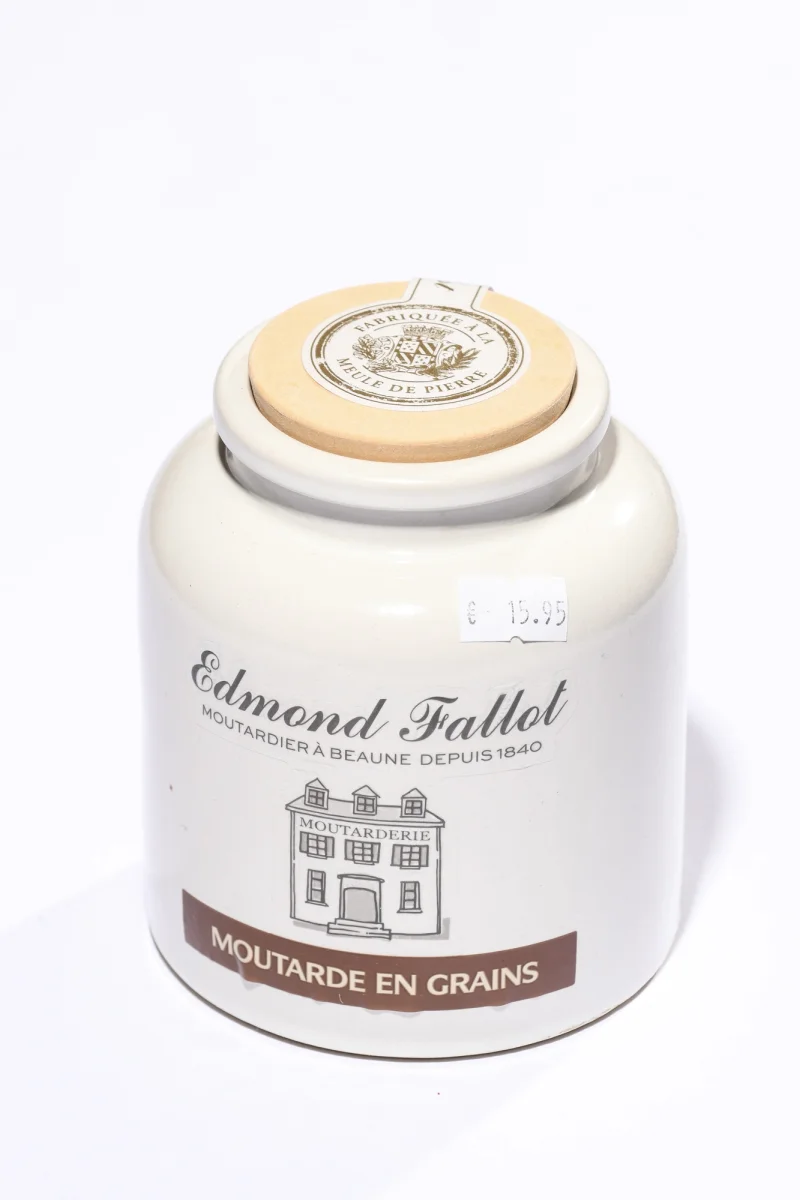 Moutarde en Grains Fallot 500grs - Vins Rouges Harmonieux pour Chaque Occasion