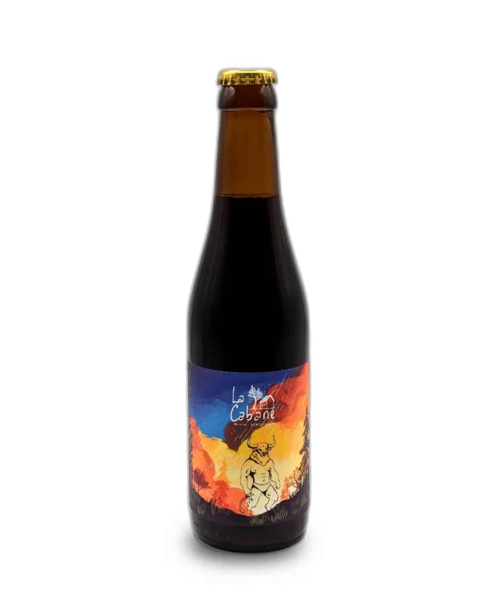 Bière - Brasserie La Cabane - Chronos Quadruple Bio - 33cl - VP - Vins Rouges Harmonieux pour Chaque Occasion COFFRET 4 BIÈRES BIO 33 CL