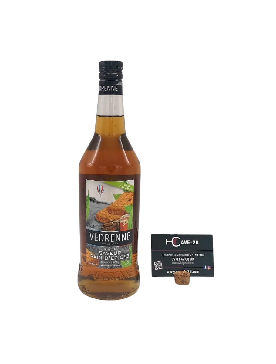 Sirop – Pain d’épices – 70cl – Vedrenne - Vins Rouges Harmonieux pour Chaque Occasion