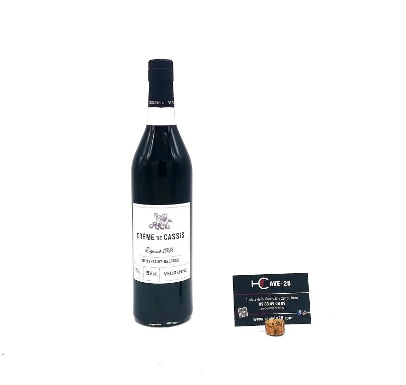 Crème de cassis – Gamme paysanne – Domaine Védrenne - Vins Rouges Harmonieux pour Chaque Occasion