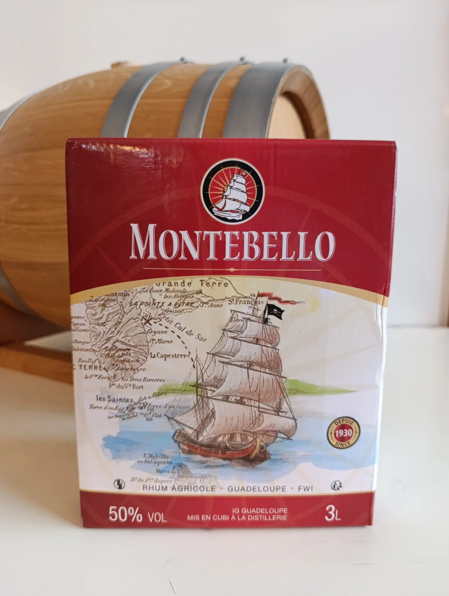 CUBI RHUM BLANC AGRICOLE MONTEBELLO 3 L 50° - Vins Rouges Harmonieux pour Chaque Occasion - La sanglière