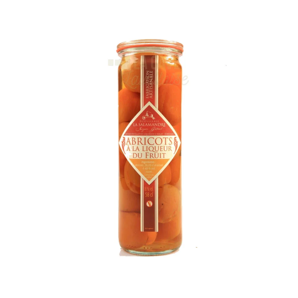 Abricots à la Liqueur 18° – Bocal 58cl - Vins Rouges Harmonieux pour Commandez Chaque Occasion
