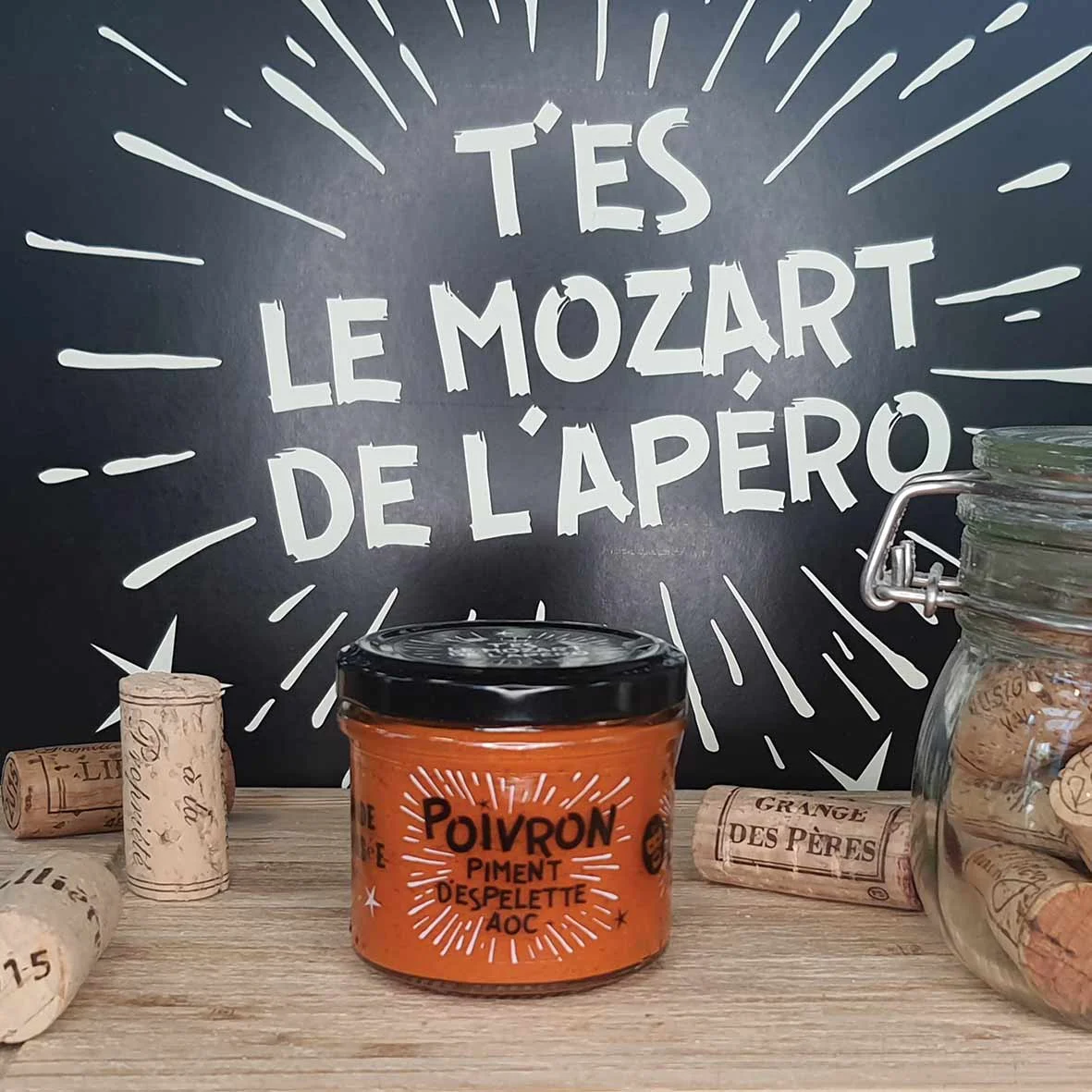 Petit Pot Apéro – Poivron piment d’Espelette – 110g – Maison Bigand - Vins Rouges Harmonieux pour Chaque Occasion