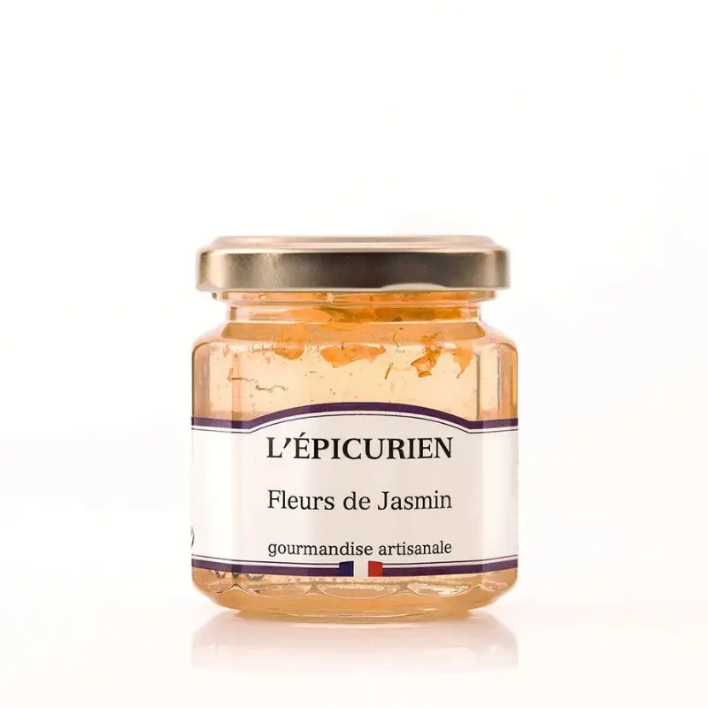Les Confitures ( L’ Epicurien ) – Preparation Aux Fleurs De Jasmin – 125g - Epicerie Vins Rouges Harmonieux pour Chaque Occasion