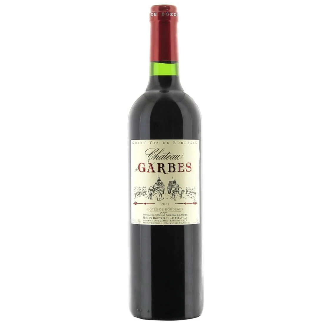 Côtes de Bordeaux red – Cuvée traditional – 2022 – 75cl – Garbes - Vins Rouges Harmonieux pour Chaque Occasion - {'count': 1, 'name': 'Cameroun'}