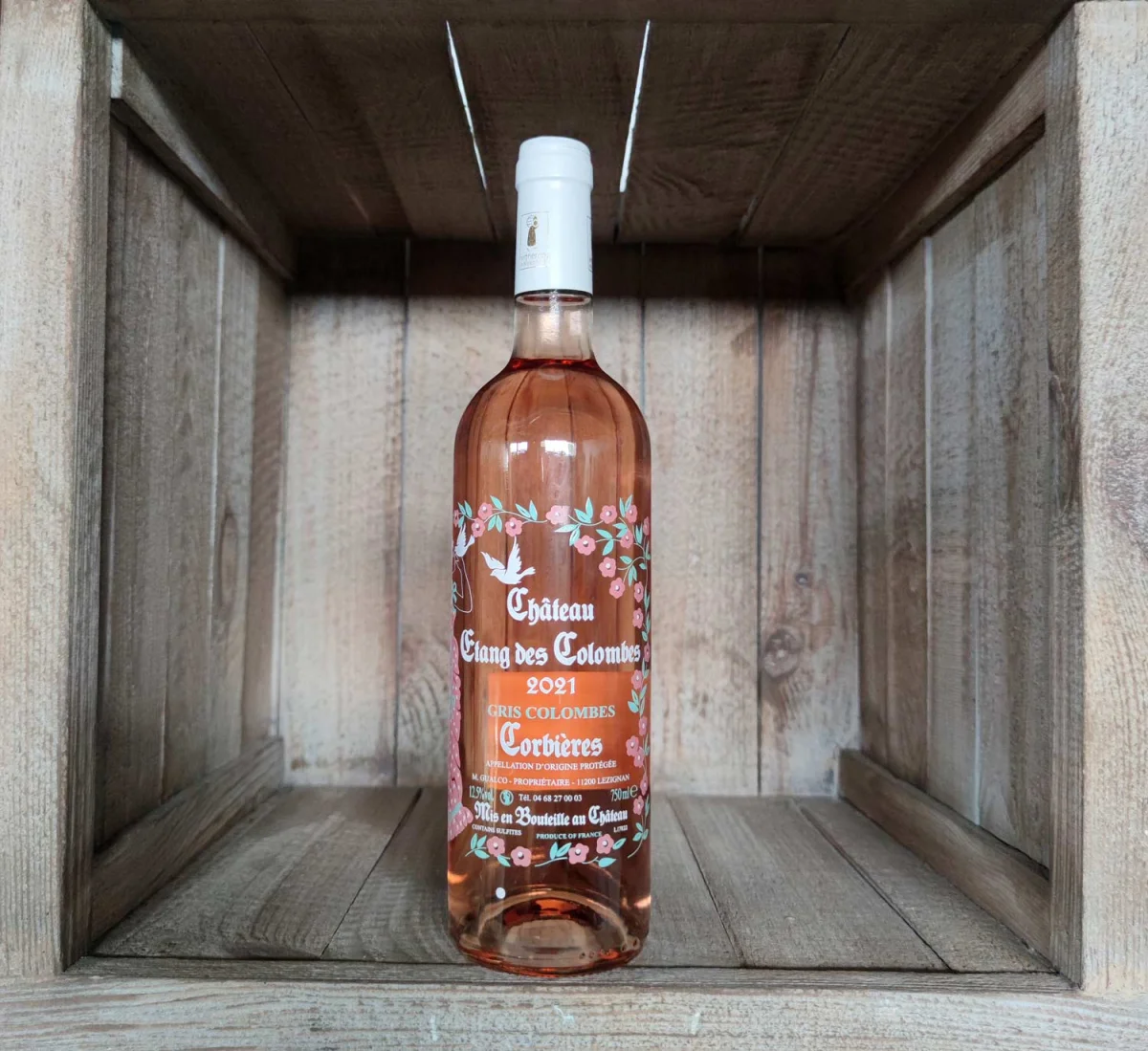 Domaine Étang des Colombes Gris Colombes Rosé - Vins Rouges Harmonieux pour Chaque Occasion - Vin corbières