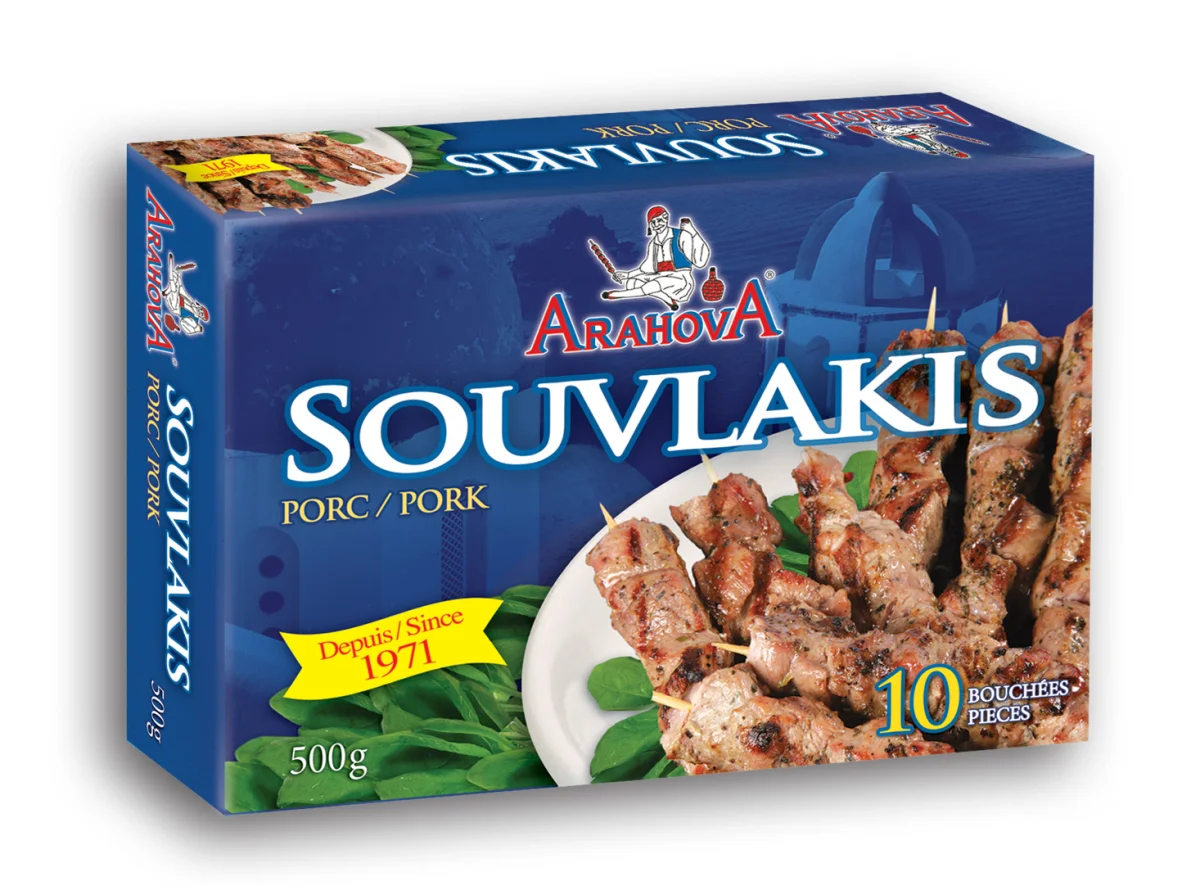 Souvlaki Porc Arahova 400g - Vins Rouges Harmonieux pour Chaque Occasion
