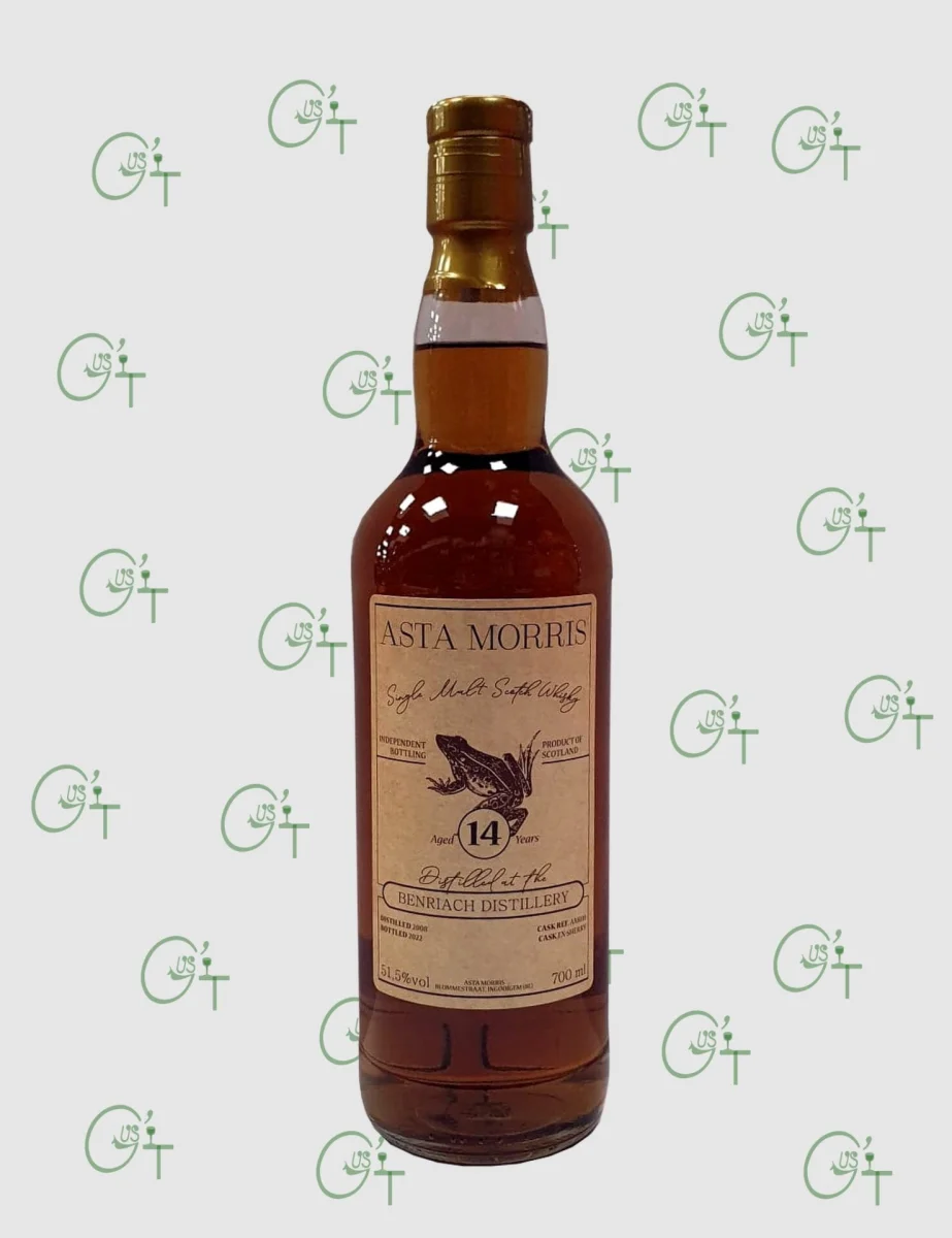 Whisky Benriach 2008-2022, 14 ans par Asta Morris - Vins Rouges Harmonieux pour Chaque Occasion