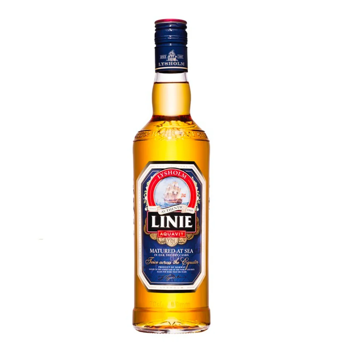Linie Aquavit 41.5° 70cl Norvège - Vins Rouges Harmonieux pour Chaque Occasion spiritueux