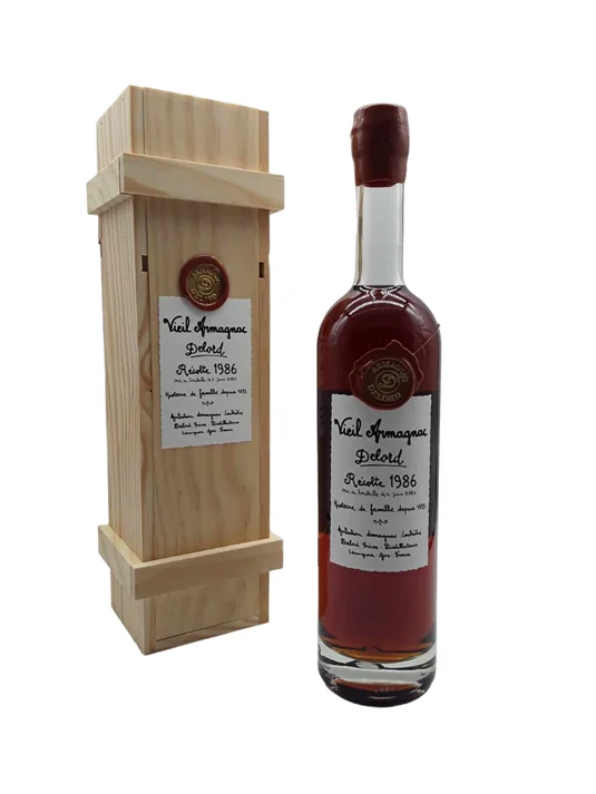 Armagnac Delord AOP Vieil Armagnac Récolte 1986 40% - Vins Rouges Harmonieux pour Chaque Occasion