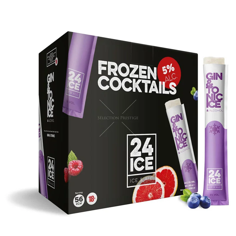 FROZEN COCKTAILS GIN TONIC Carton/50tube.5% - Vins Rouges Harmonieux pour Chaque Occasion Fronsac - Coffret Découverte Vin AOC Fronsac - Château Lambert - -