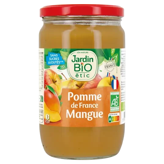 JB compote pomme mangue bio 680 g - E-shop mondial – Produits durables, modernes Sucres et accessibles partout