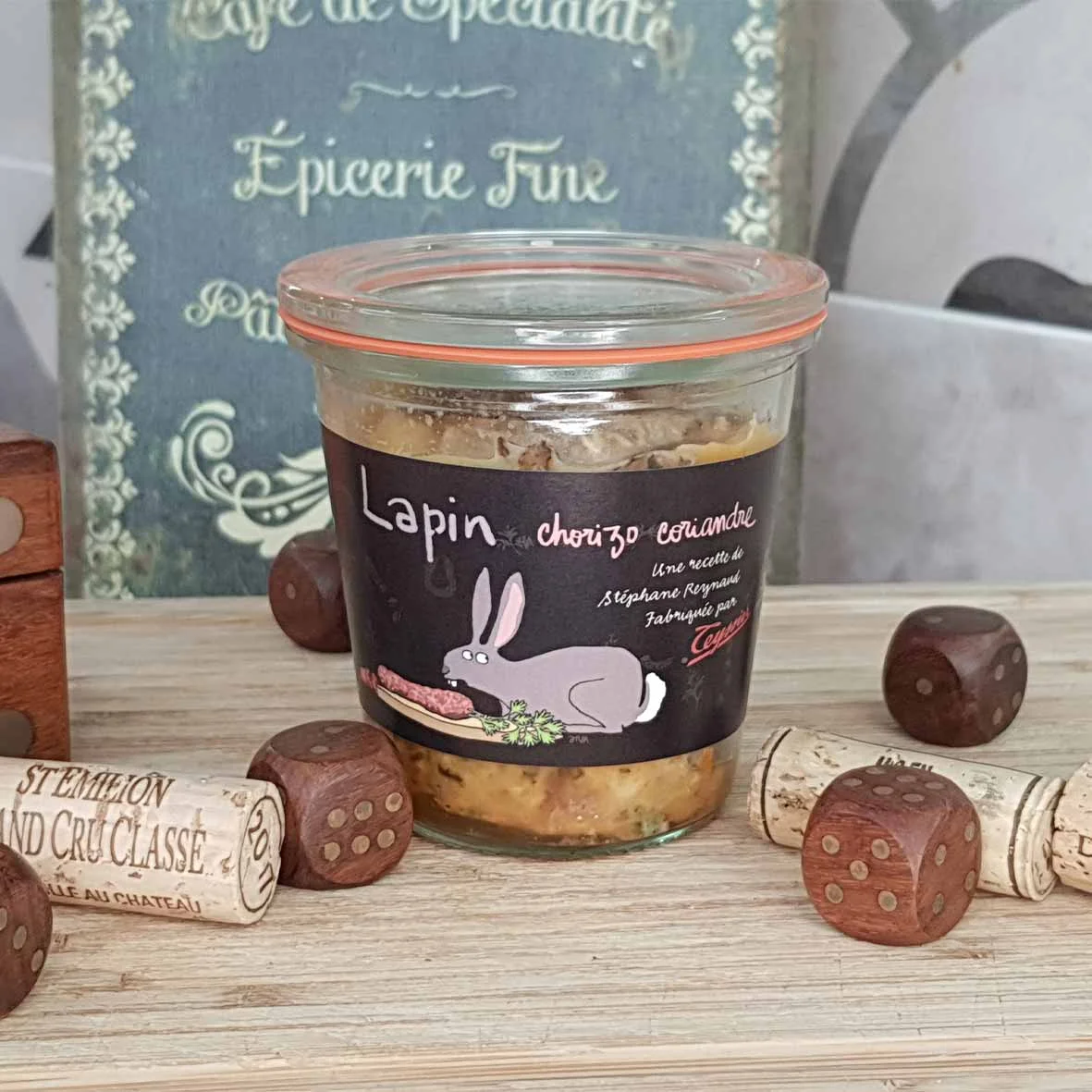 Terrine lapin chorizo coriandre 200g – Teyssier - Vins Rouges Harmonieux pour Chaque Occasion
