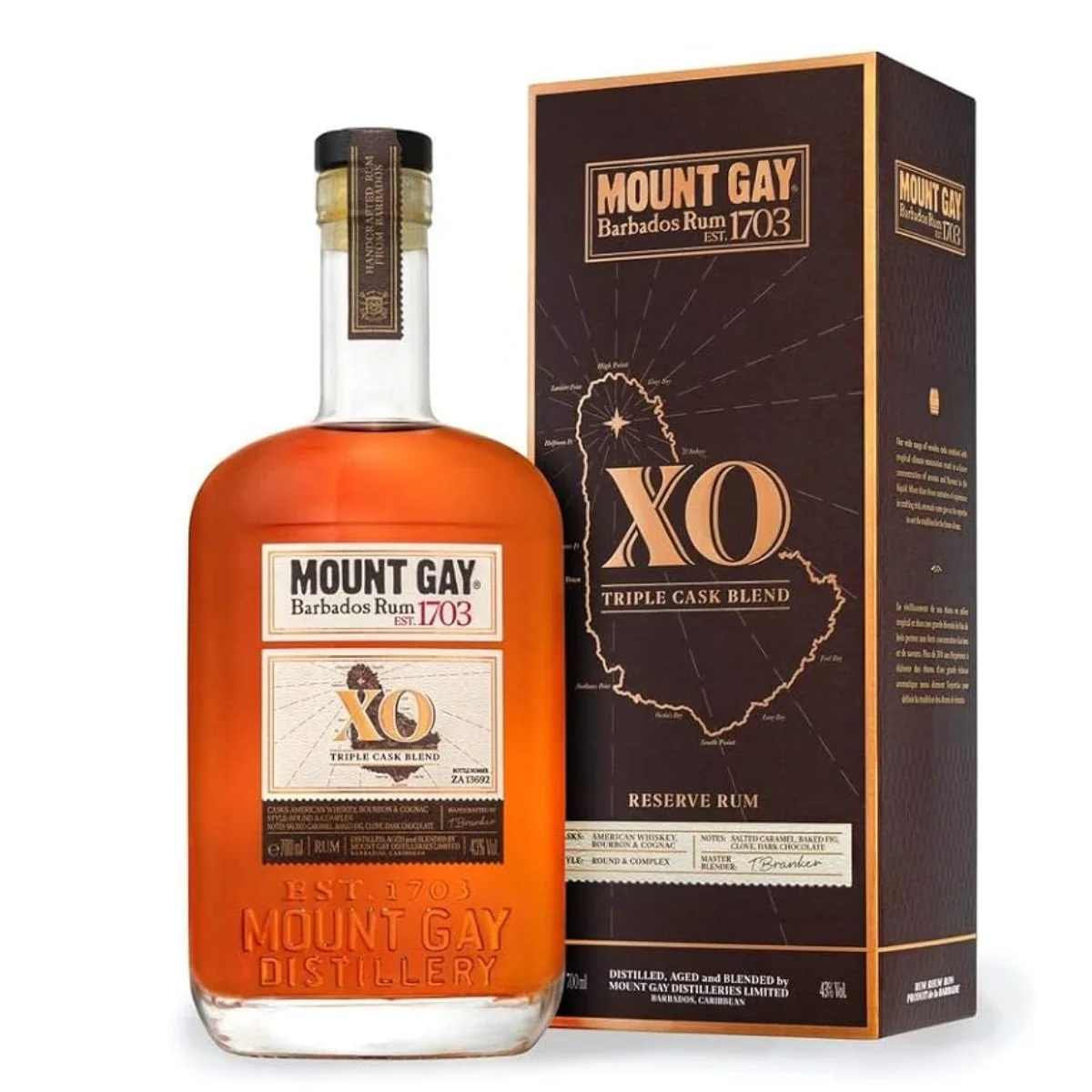 Mount Gay Rhum d’âge Triple Cask 70cl Vins Rouges Harmonieux Occasion
