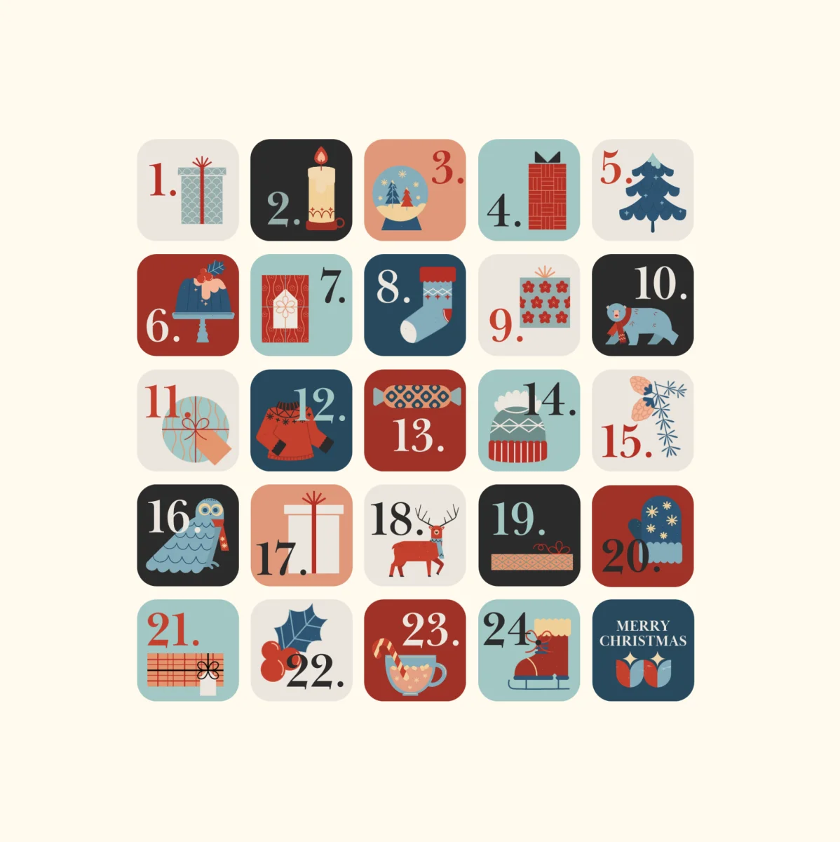Mise calendrier l’avent Vins Rouges Harmonieux Occasion