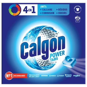 Nettoyant anti-calcaire 2 en 1 pour lave linge CALGON, 17 tabs, 221g - Saldi Straordinari – Offerte Speciali Disponibili Adesso