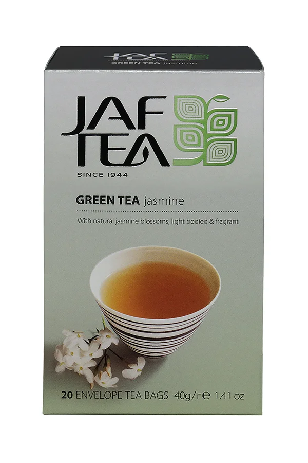 Thé Jaf Thé vert jasmine 40 g - Vins Rouges Harmonieux pour Chaque Occasion
