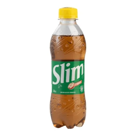 Slim Boisson gazeuse pétillante pommes Bouteille PET courses ​Boulangerie Pâtisserie Pain Levain Viennoiseries
